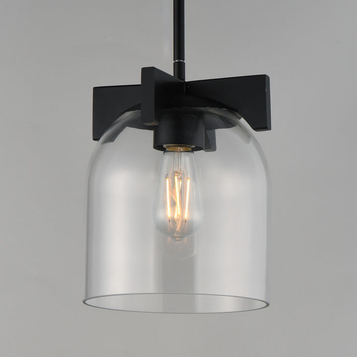 Maxim - 21230CLBK - One Light Pendant - Scoop - Black