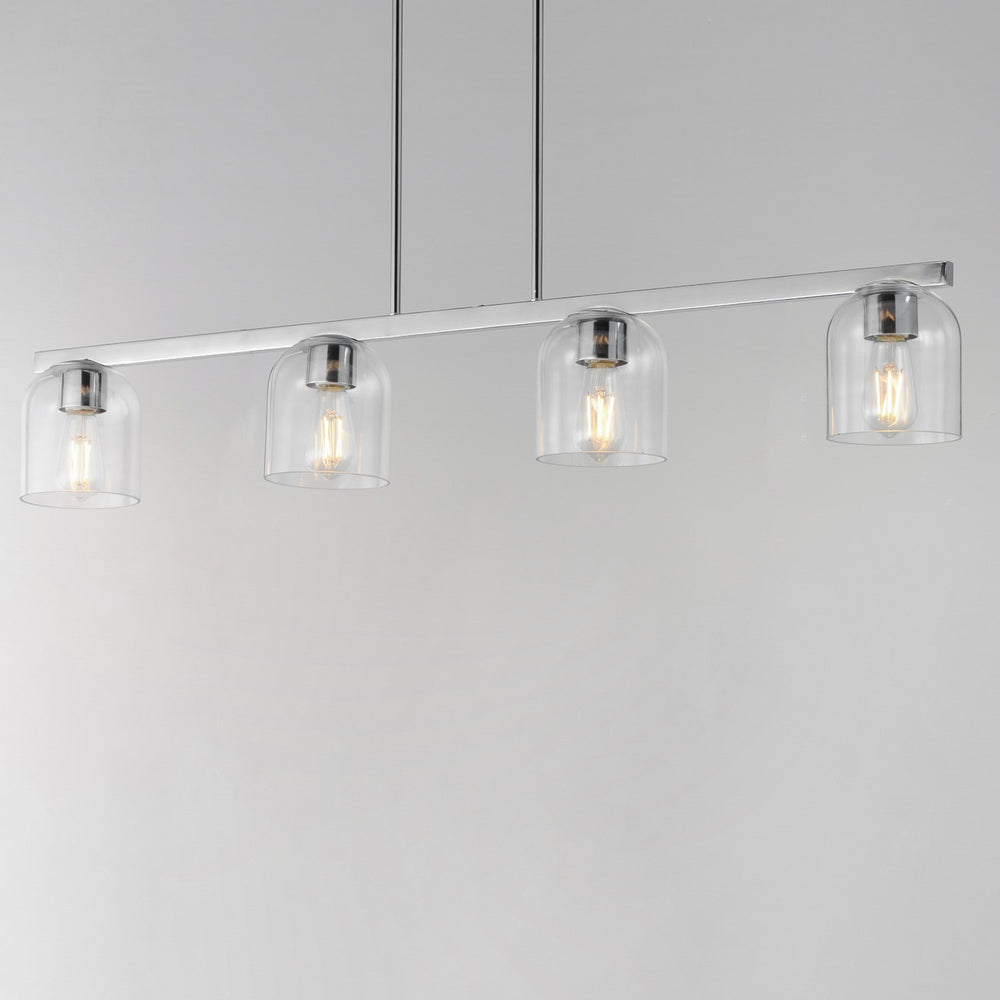 Maxim - 21236CLPC - Four Light Linear Pendant - Scoop - Polished Chrome