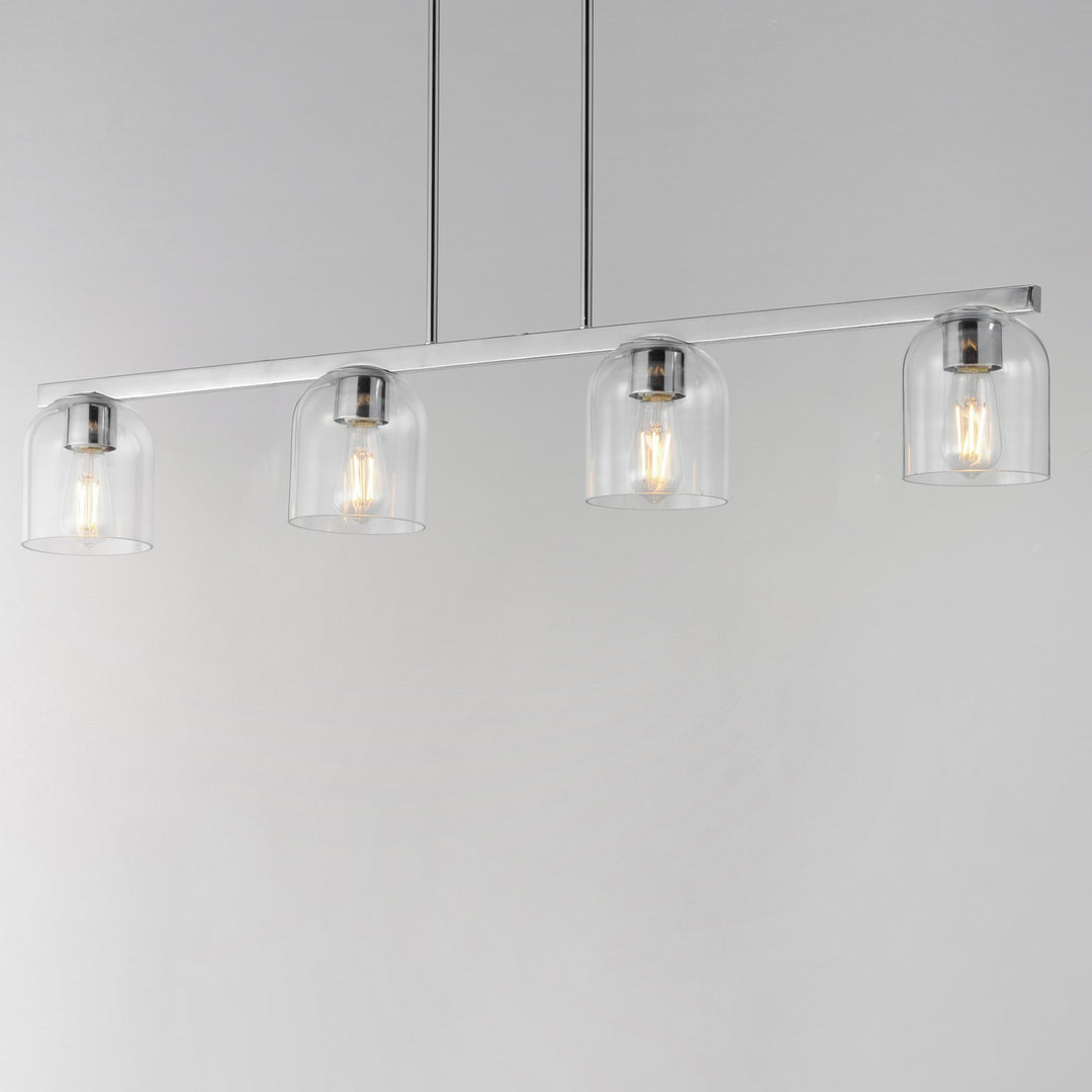 Maxim - 21236CLPC - Four Light Linear Pendant - Scoop - Polished Chrome