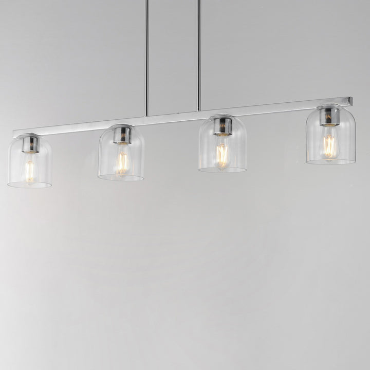 Maxim - 21236CLPC - Four Light Linear Pendant - Scoop - Polished Chrome