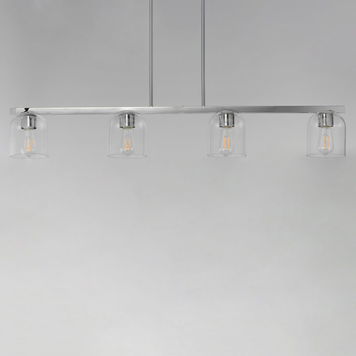 Maxim - 21236CLPC - Four Light Linear Pendant - Scoop - Polished Chrome