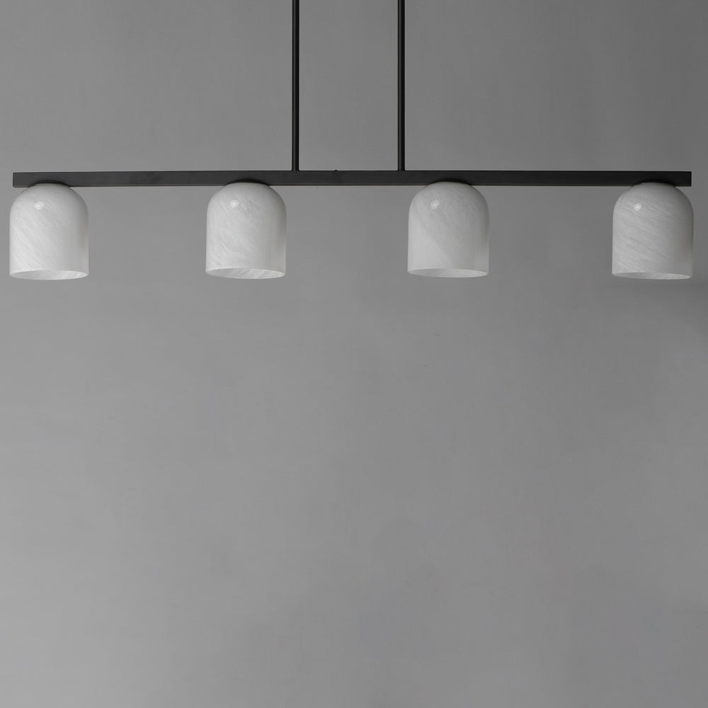 Maxim - 21236MRBK - Four Light Linear Pendant - Scoop - Black