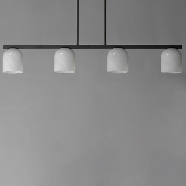 Maxim - 21236MRBK - Four Light Linear Pendant - Scoop - Black