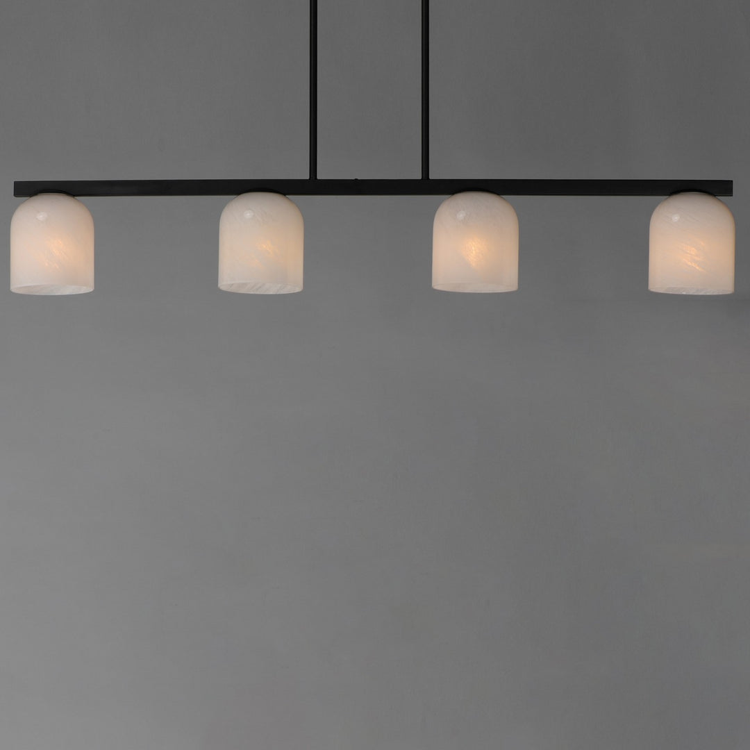 Maxim - 21236MRBK - Four Light Linear Pendant - Scoop - Black