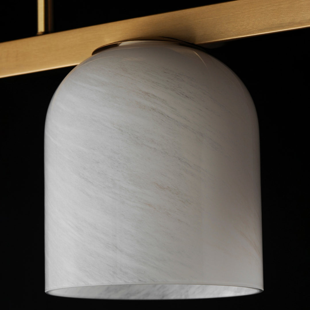 Maxim - 21236MRNAB - Four Light Linear Pendant - Scoop - Natural Aged Brass
