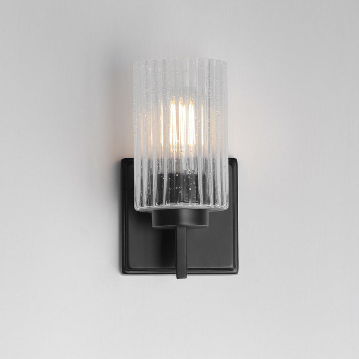 Maxim - 21371CRBK - One Light Wall Sconce - Rigata - Black