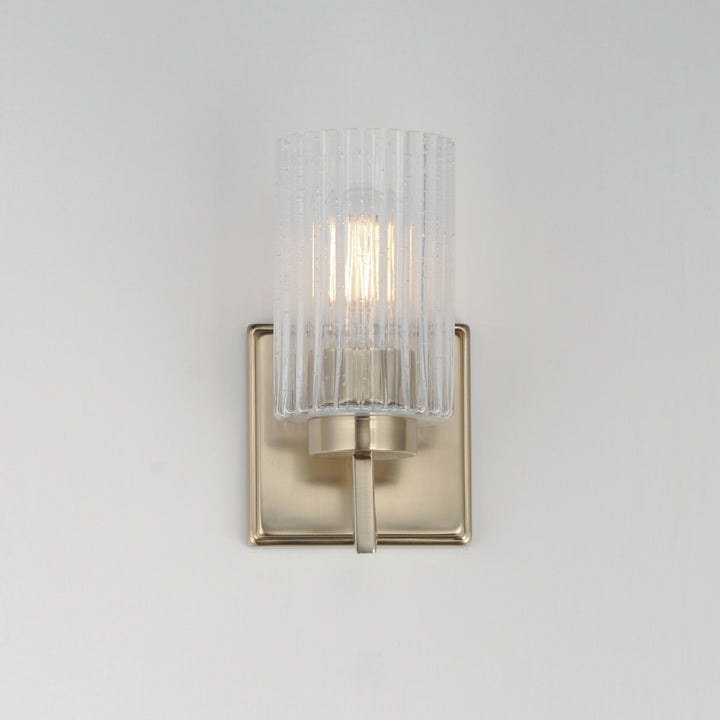Maxim - 21371CRSCH - One Light Wall Sconce - Rigata - Satin Champagne