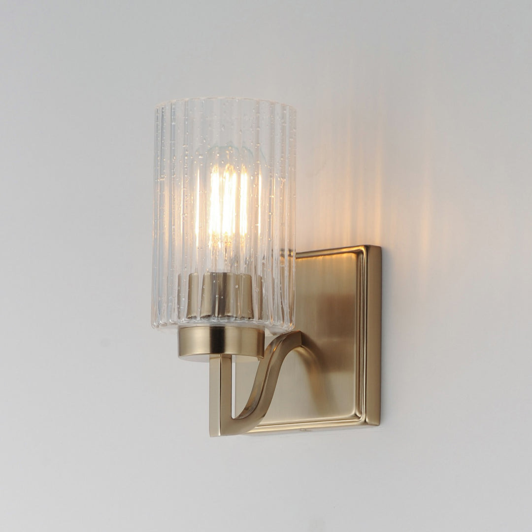 Maxim - 21371CRSCH - One Light Wall Sconce - Rigata - Satin Champagne