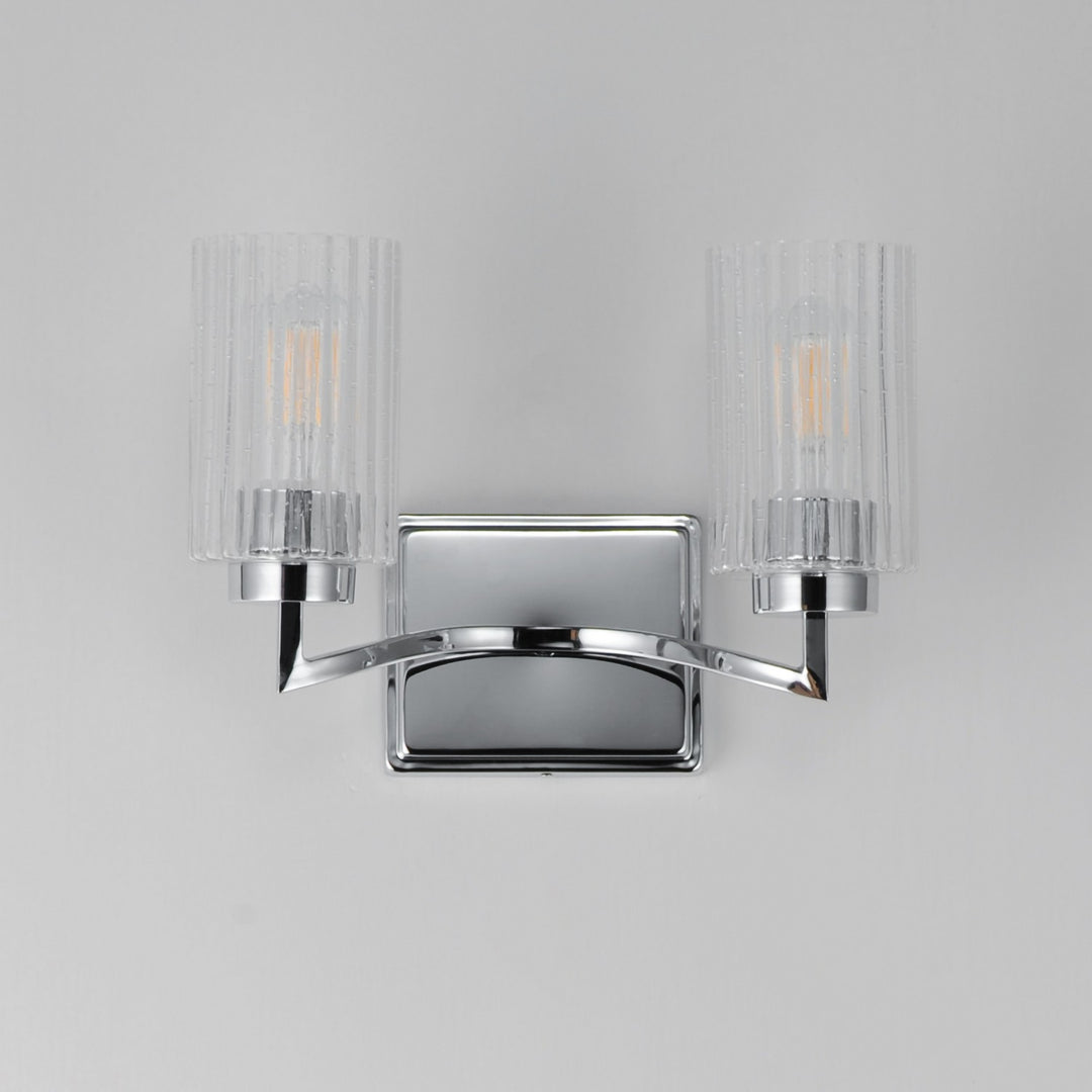 Maxim - 21372CRPN - Two Light Wall Sconce - Rigata - Polished Nickel
