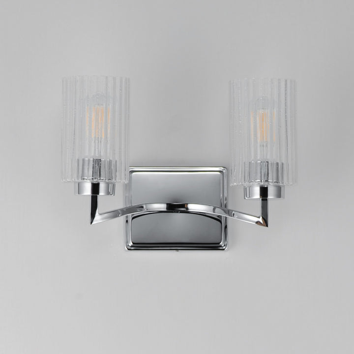 Maxim - 21372CRPN - Two Light Wall Sconce - Rigata - Polished Nickel