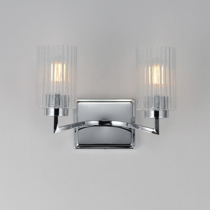 Maxim - 21372CRPN - Two Light Wall Sconce - Rigata - Polished Nickel