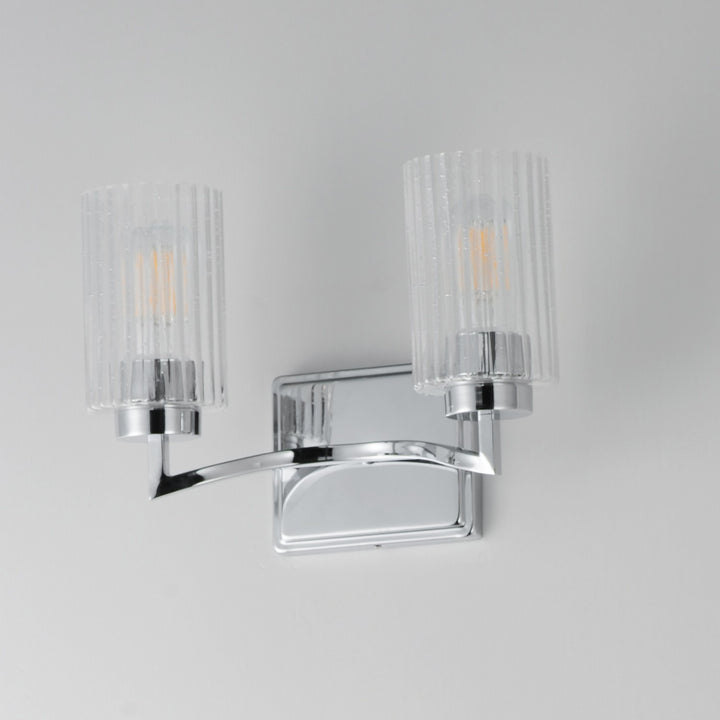 Maxim - 21372CRPN - Two Light Wall Sconce - Rigata - Polished Nickel