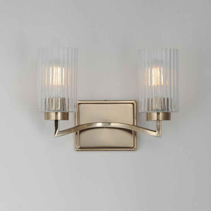 Maxim - 21372CRSCH - Two Light Wall Sconce - Rigata - Satin Champagne