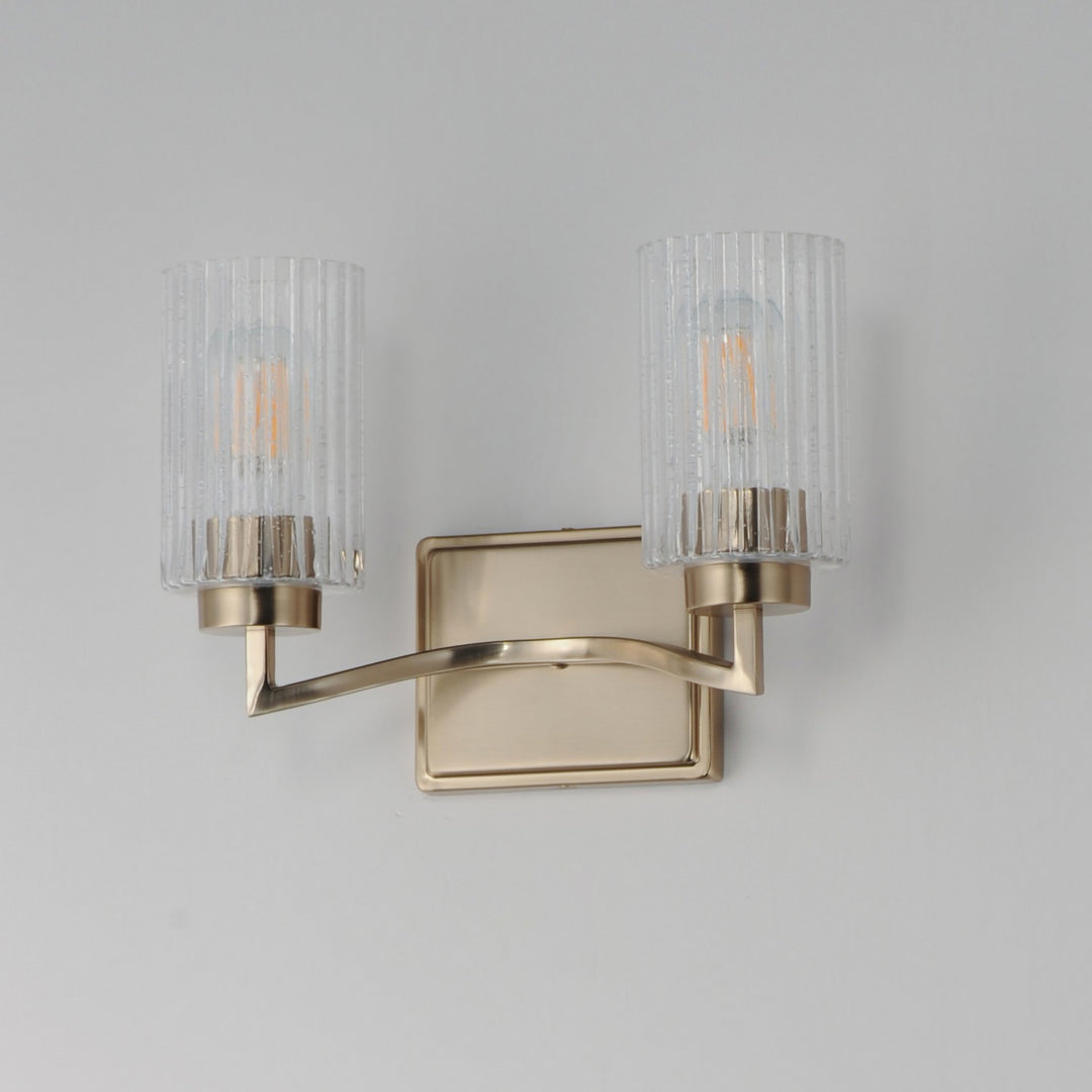 Maxim - 21372CRSCH - Two Light Wall Sconce - Rigata - Satin Champagne