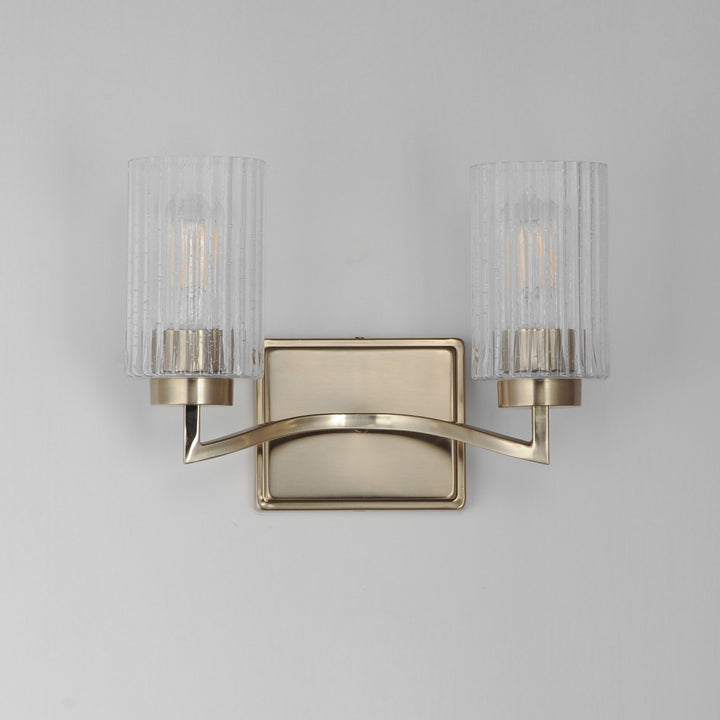 Maxim - 21372CRSCH - Two Light Wall Sconce - Rigata - Satin Champagne