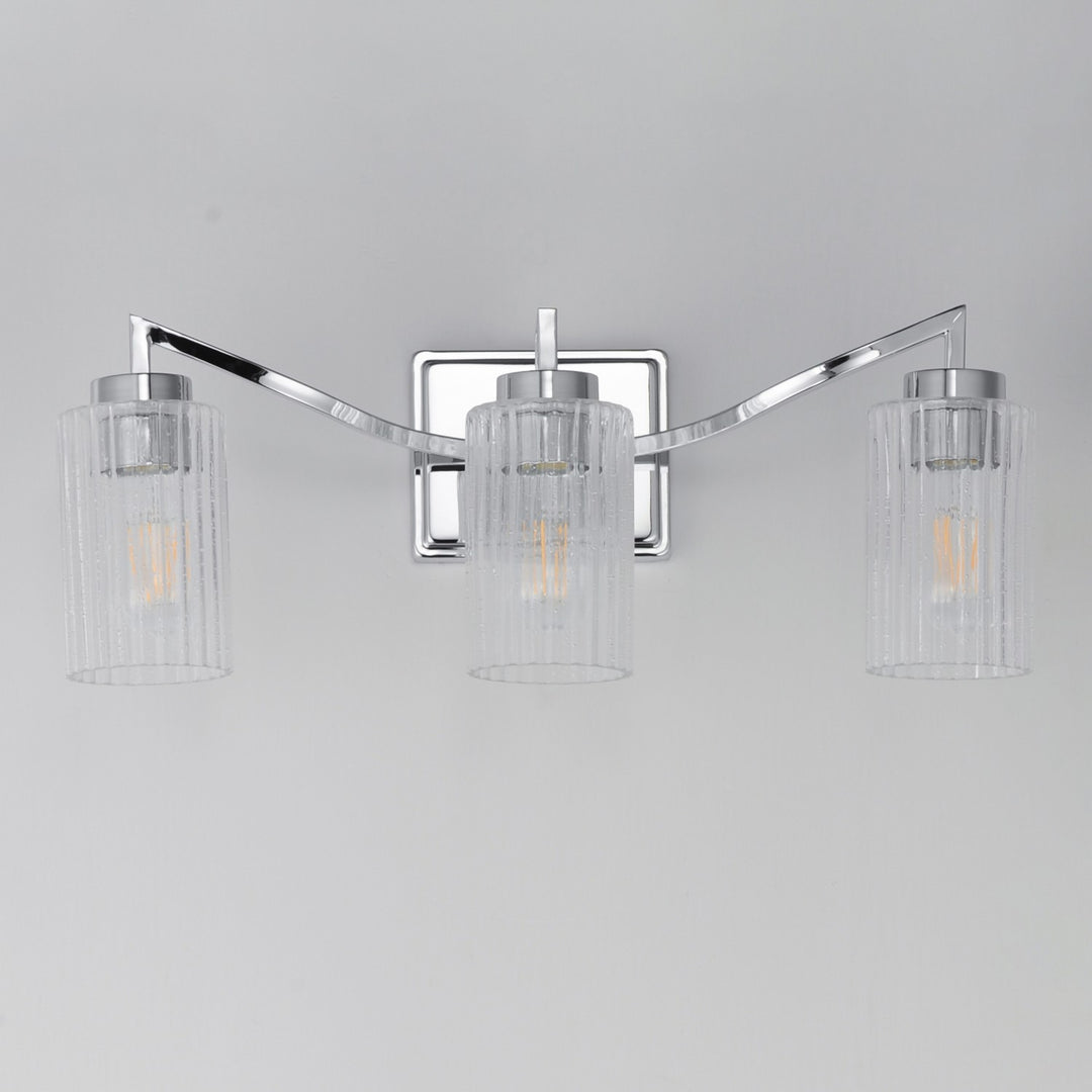 Maxim - 21373CRPN - Three Light Bath Vanity - Rigata - Polished Nickel