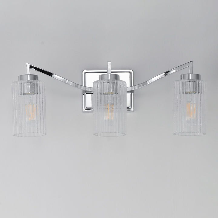 Maxim - 21373CRPN - Three Light Bath Vanity - Rigata - Polished Nickel