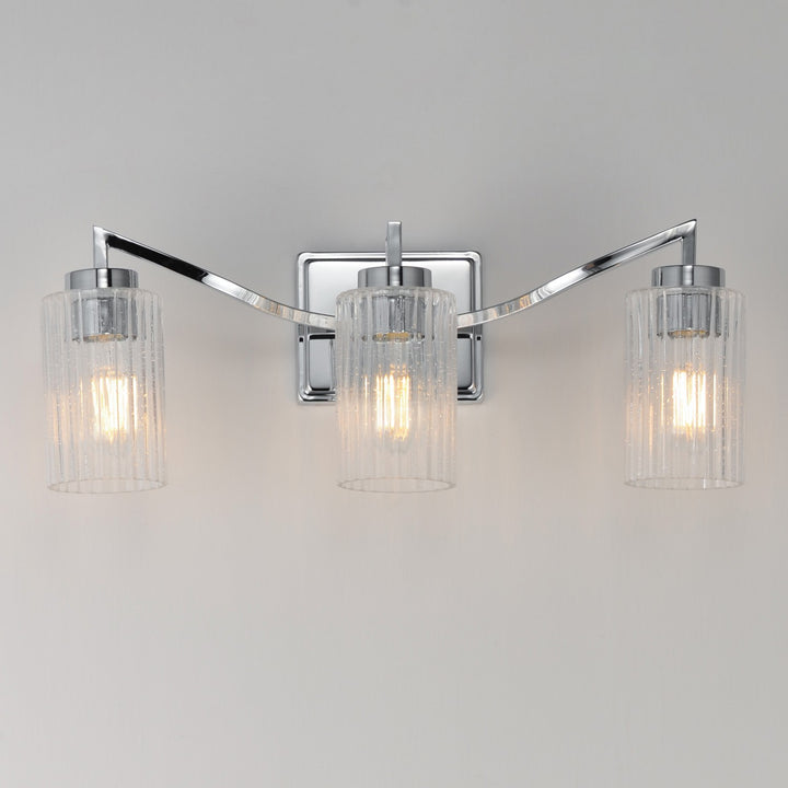 Maxim - 21373CRPN - Three Light Bath Vanity - Rigata - Polished Nickel