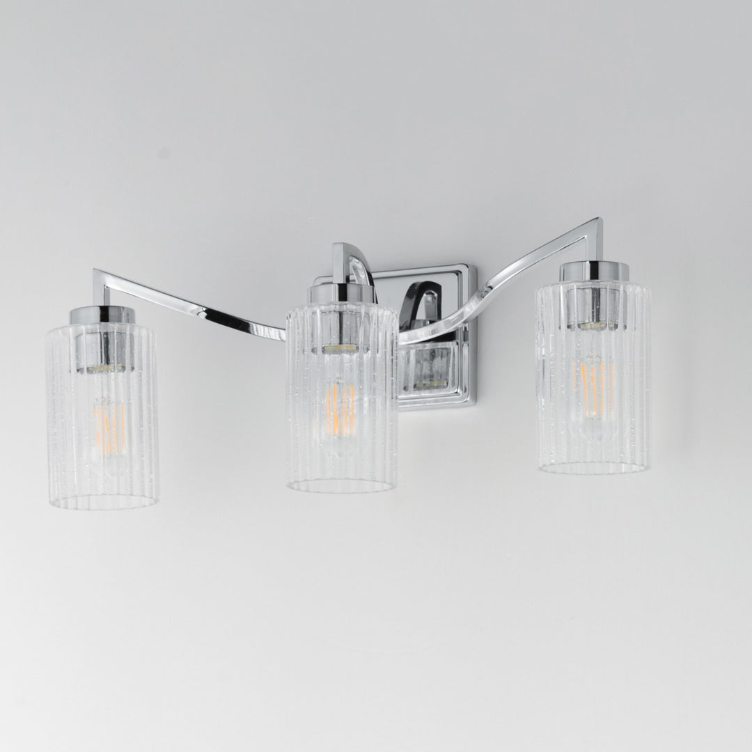 Maxim - 21373CRPN - Three Light Bath Vanity - Rigata - Polished Nickel