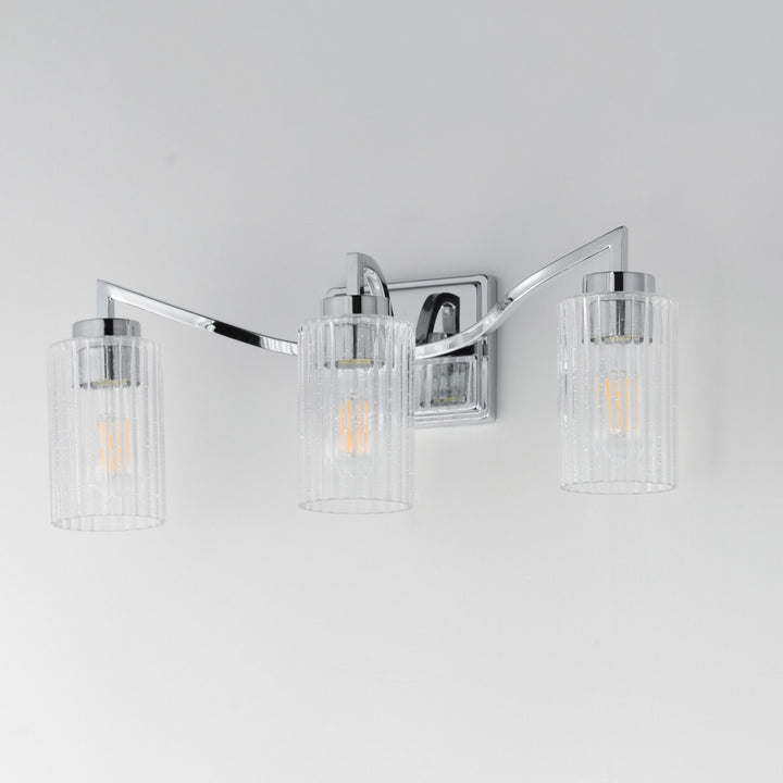 Maxim - 21373CRPN - Three Light Bath Vanity - Rigata - Polished Nickel