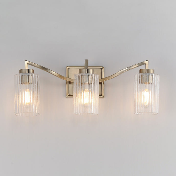 Maxim - 21373CRSCH - Three Light Bath Vanity - Rigata - Satin Champagne