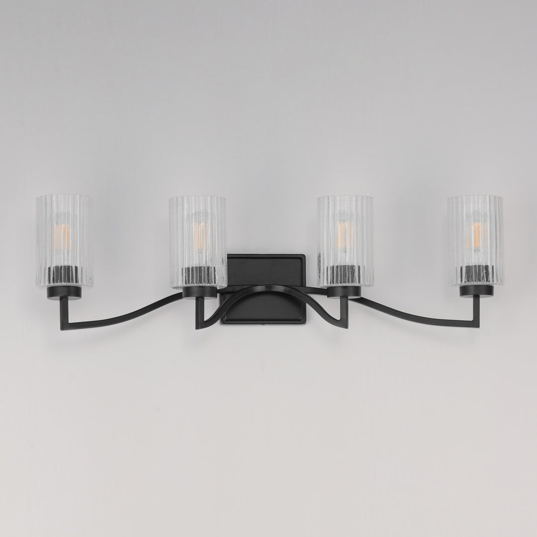 Maxim - 21374CRBK - Four Light Bath Vanity - Rigata - Black