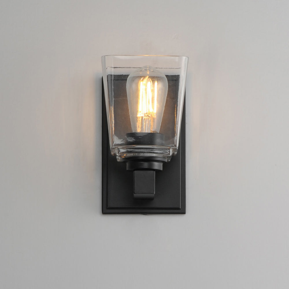 Maxim - 21381CLBK - One Light Wall Sconce - Cubos - Black