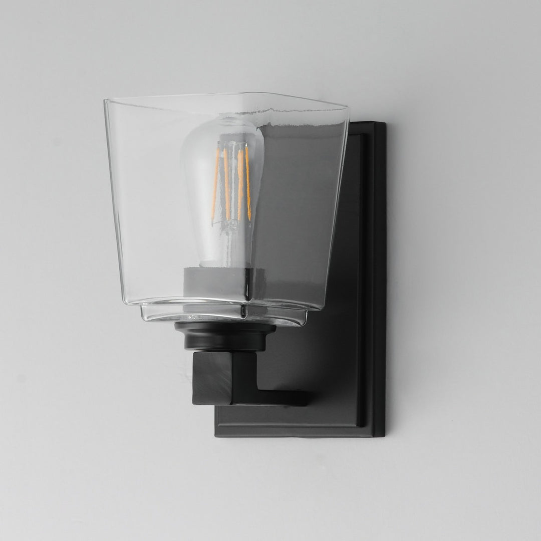 Maxim - 21381CLBK - One Light Wall Sconce - Cubos - Black