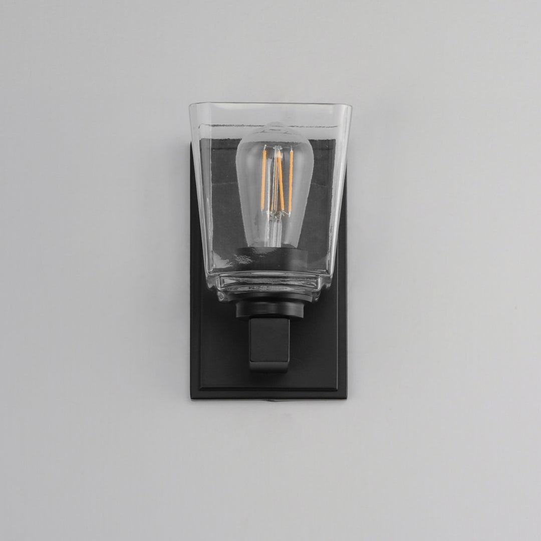 Maxim - 21381CLBK - One Light Wall Sconce - Cubos - Black