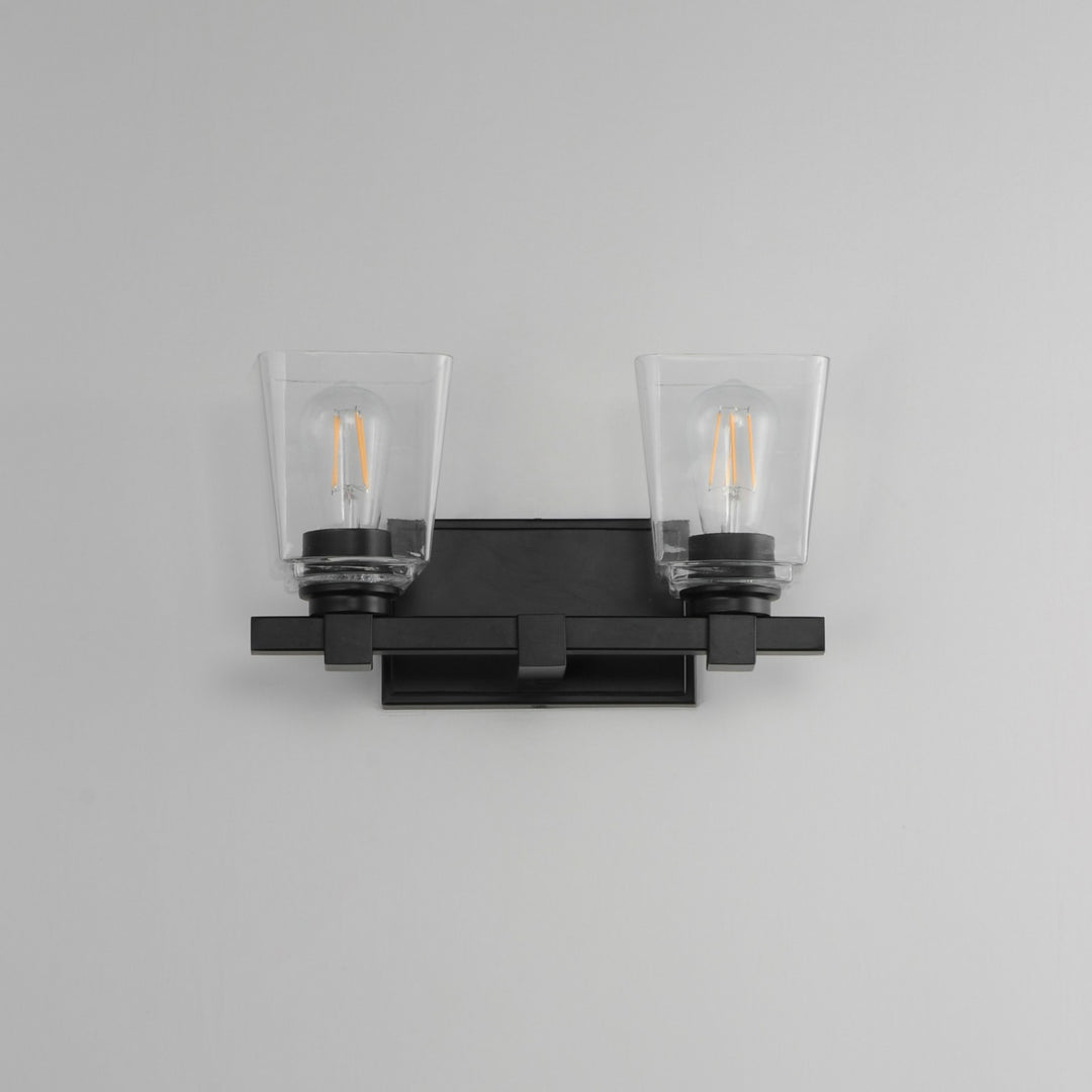 Maxim - 21382CLBK - Two Light Wall Sconce - Cubos - Black
