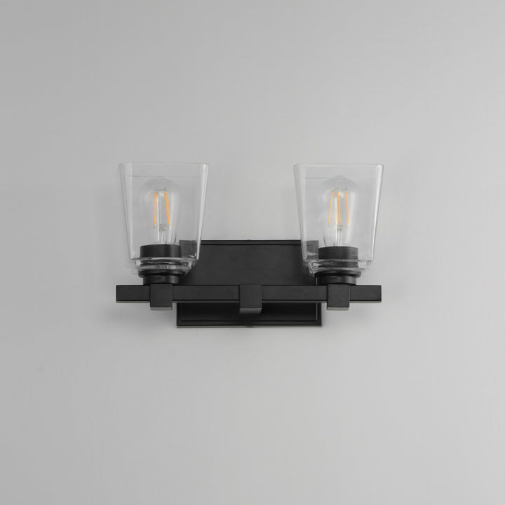 Maxim - 21382CLBK - Two Light Wall Sconce - Cubos - Black