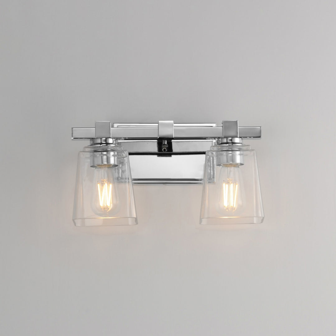Maxim - 21382CLPC - Two Light Wall Sconce - Cubos - Polished Chrome