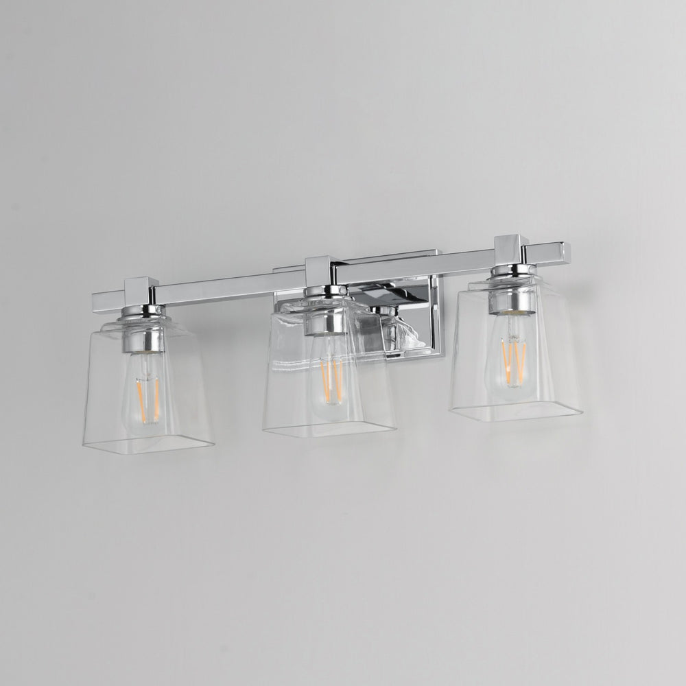 Maxim - 21383CLPC - Three Light Bath Vanity - Cubos - Polished Chrome