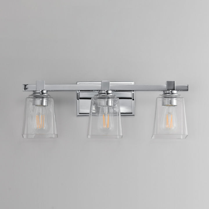 Maxim - 21383CLPC - Three Light Bath Vanity - Cubos - Polished Chrome