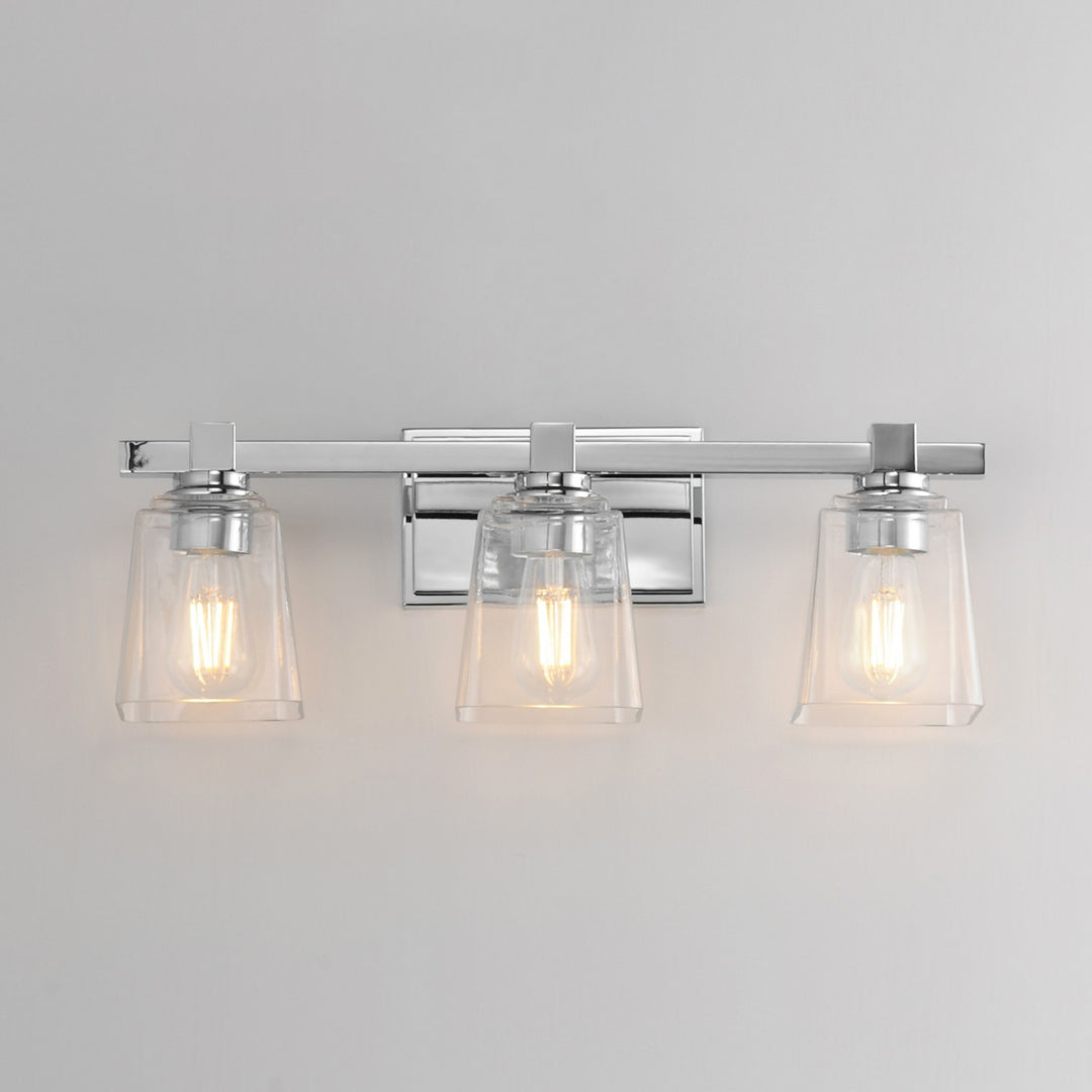 Maxim - 21383CLPC - Three Light Bath Vanity - Cubos - Polished Chrome
