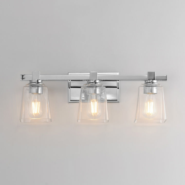 Maxim - 21383CLPC - Three Light Bath Vanity - Cubos - Polished Chrome