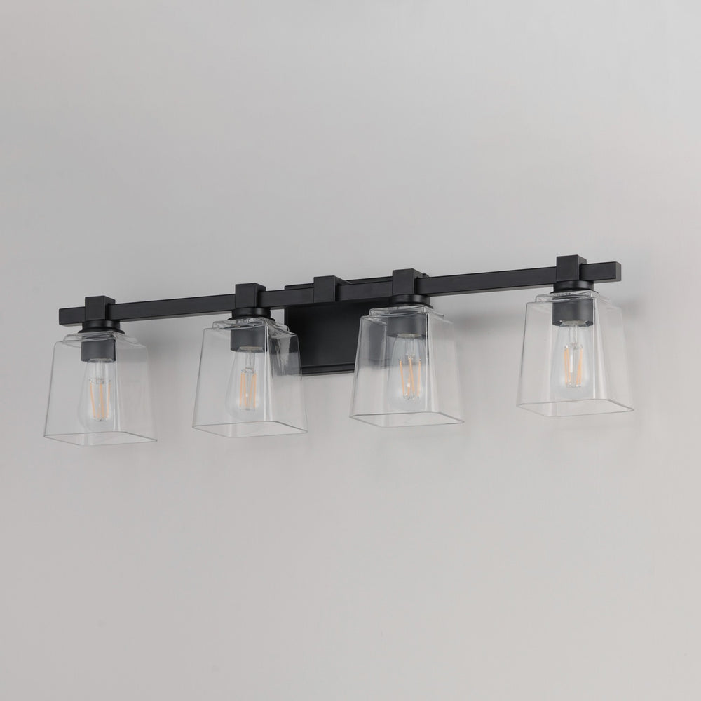 Maxim - 21384CLBK - Four Light Bath Vanity - Cubos - Black