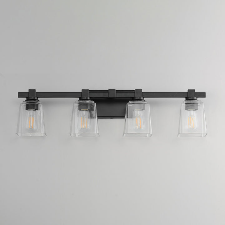 Maxim - 21384CLBK - Four Light Bath Vanity - Cubos - Black