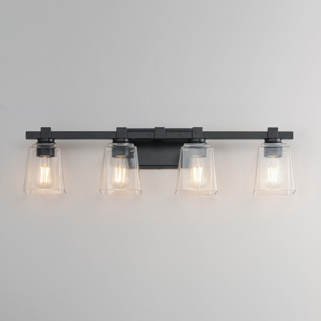 Maxim - 21384CLBK - Four Light Bath Vanity - Cubos - Black