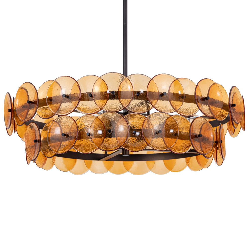Maxim - 21823AMGM - Four Light Chandelier - Loren - Gunmetal