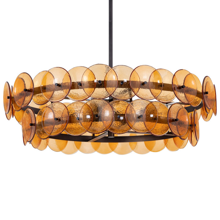Maxim - 21823AMGM - Four Light Chandelier - Loren - Gunmetal