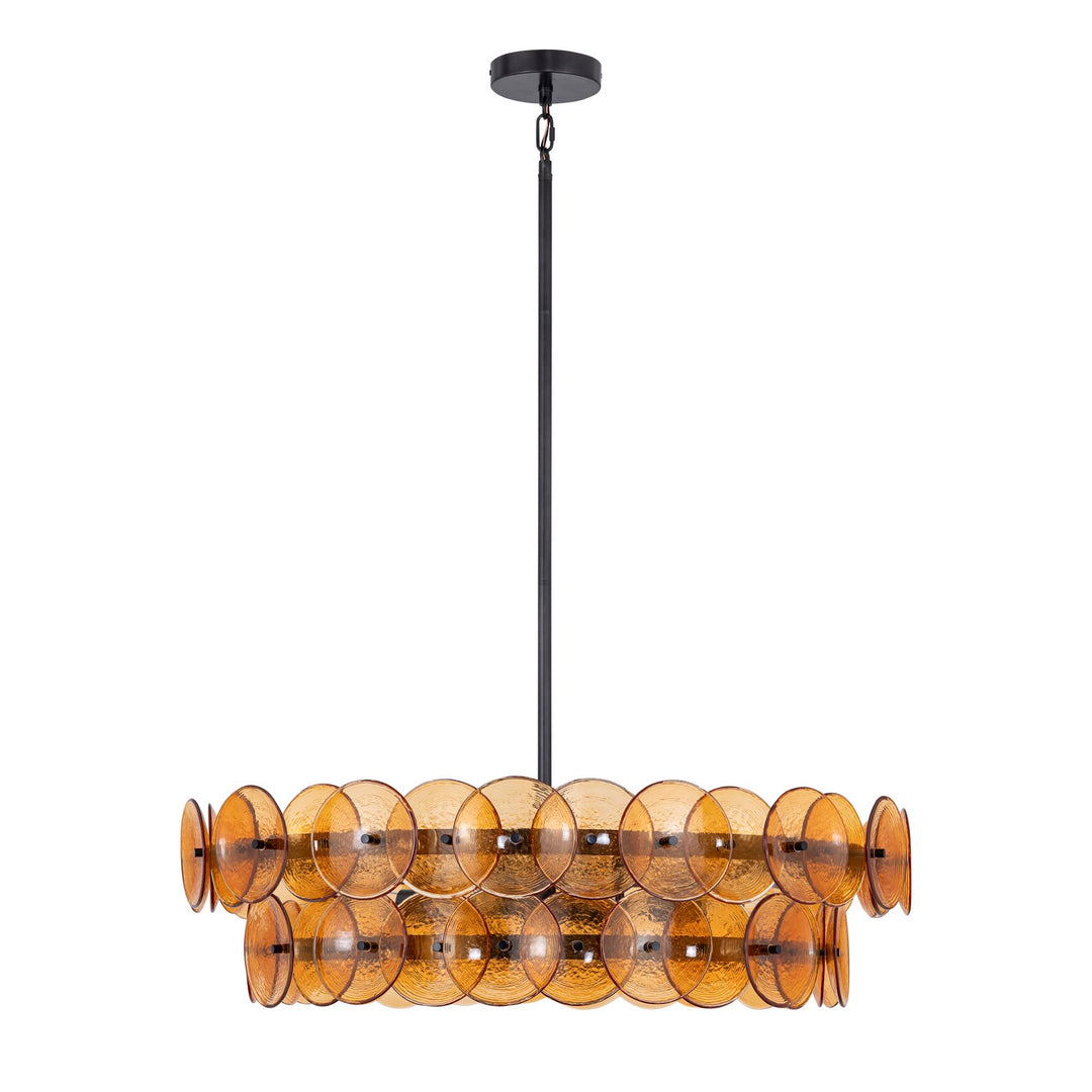 Maxim - 21823AMGM - Four Light Chandelier - Loren - Gunmetal