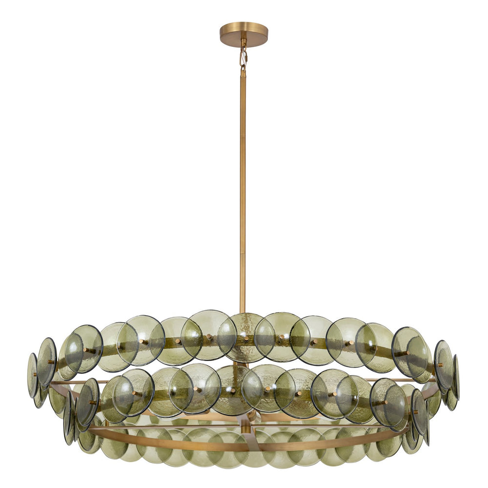 Maxim - 21824GNWBR - Six Light Chandelier - Loren - Weathered Brass