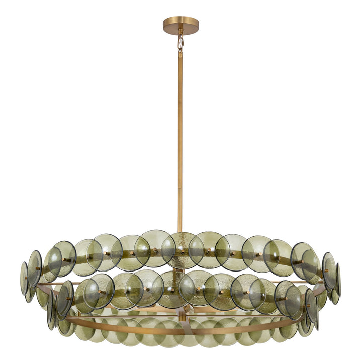 Maxim - 21824GNWBR - Six Light Chandelier - Loren - Weathered Brass