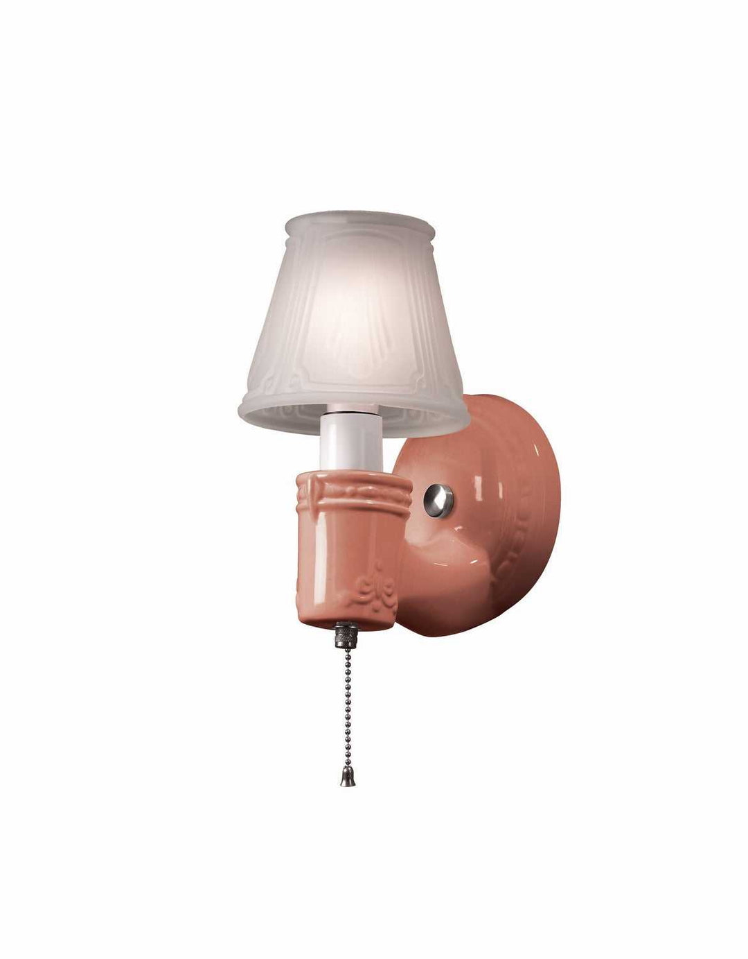 Round w/ Clip-On Glass Shade Justice Designs