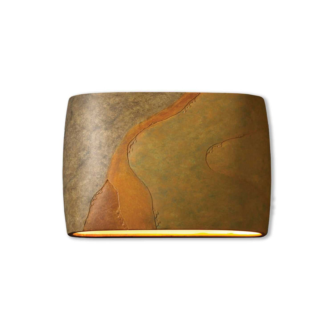 Ambiance LED Wall Sconce in Harvest Yellow Slate Justice Designs