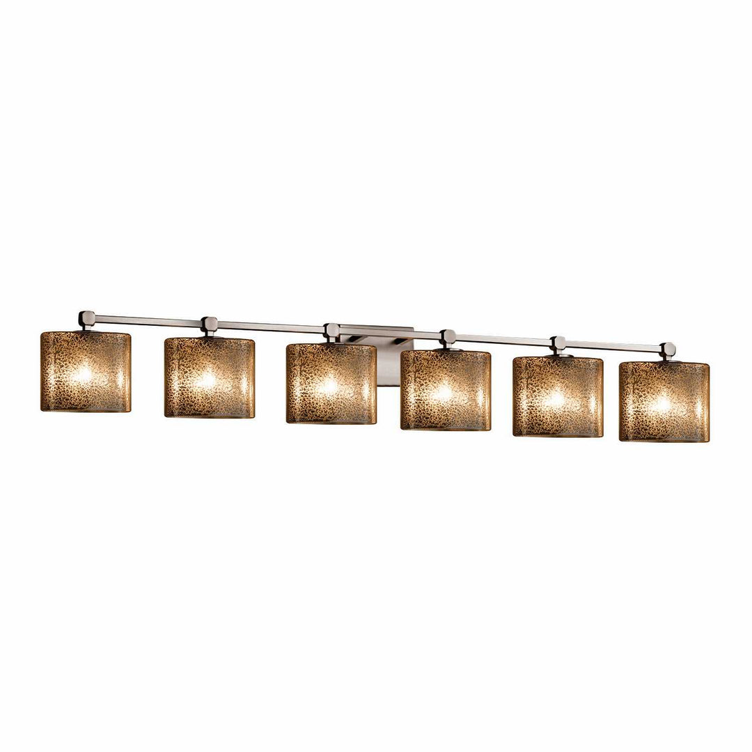 Fusion Six Light Bath Bar in Brushed Nickel Justice Designs