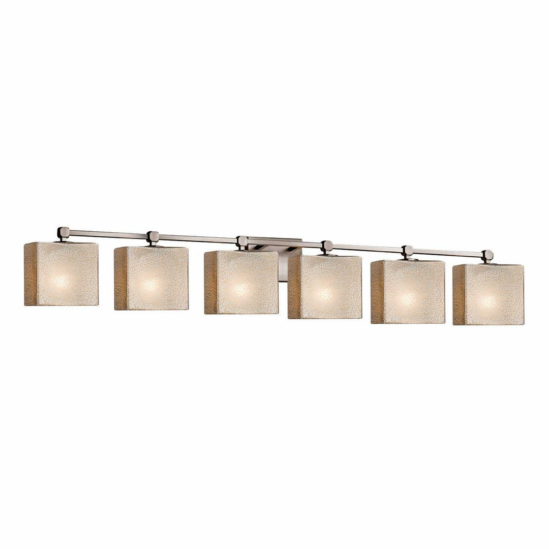 Fusion Six Light Bath Bar in Brushed Nickel Justice Designs