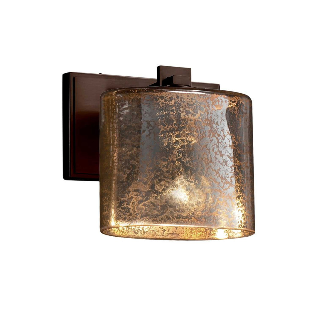 Fusion One Light Wall Sconce in Dark Bronze Justice Designs