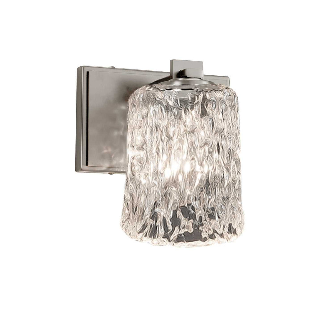 Veneto Luce One Light Wall Sconce in Brushed Nickel Justice Designs